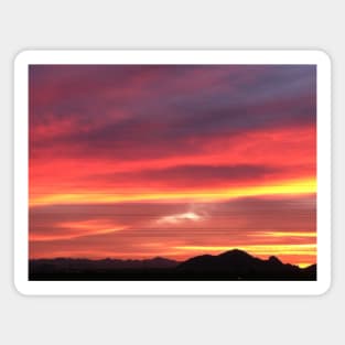 Hot desert sunset Magnet